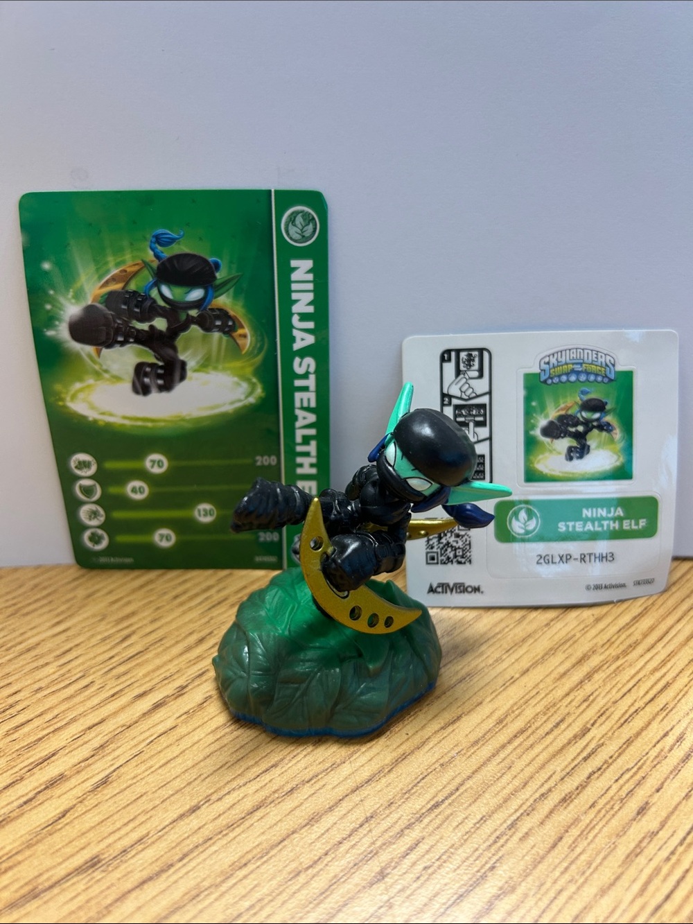 Skylanders Ninja Stealth Elf Figure - Black & Green